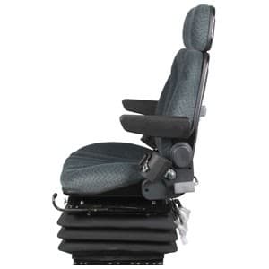 F10A6035 - Seat, F10 Series w/ Isolator, Air Suspension, Gray Cloth - Thumbnail 3