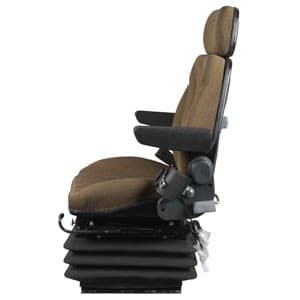 F10A6042 - Seat, F10 Series w/ Isolator, Air Suspension, Brown Cloth - Thumbnail 3
