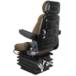 F10A6042 - Seat, F10 Series w/ Isolator, Air Suspension, Brown Cloth - Thumbnail 5