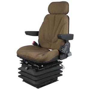 F10A6042 - Seat, F10 Series w/ Isolator, Air Suspension, Brown Cloth