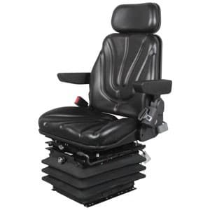 F10A6045 - Seat, F10 Series w/ Isolator, Air Suspension, Black Vinyl