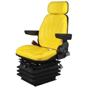 F10A6055 - Seat, F10 Series w/ Isolator, Air Suspension, Yellow Vinyl