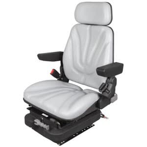 F10M4120 - Seat, F10 Series, Low Pro Mechanical Suspension, Gray Vinyl