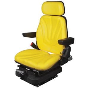 F10M4125 - Seat, F10 Series, Low Pro Mechanical Suspension, Yellow Vinyl