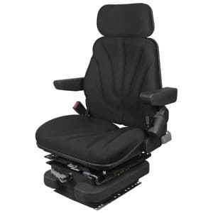 F10M4130 - Seat, F10 Series w/ Isolator, Low Pro Mechanical Suspension, Black Cloth