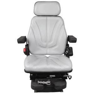 F10M4150 - Seat, F10 Series w/ Isolator, Low Pro Mechanical Suspension, Gray Vinyl - Thumbnail 2