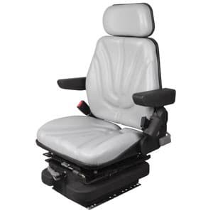 F10M4150 - Seat, F10 Series w/ Isolator, Low Pro Mechanical Suspension, Gray Vinyl