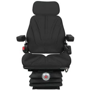 F10M6100 - Seat, F10 Series, Mechanical Suspension, Black Cloth - Thumbnail 2