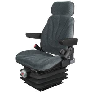 F10M6105 - Seat, F10 Series, Mechanical Suspension, Gray Cloth