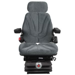 F10M6135 - Seat, F10 Series w/ Isolator, Mechanical Suspension, Gray Cloth - Thumbnail 2