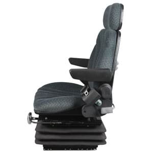 F10M6135 - Seat, F10 Series w/ Isolator, Mechanical Suspension, Gray Cloth - Thumbnail 3