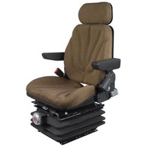 F10M6142 - Seat, F10 Series w/ Isolator, Mechanical Suspension, Brown Cloth
