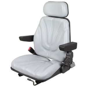 F10ST2005 - F10 Series gray vinyl seat / slide tracks / armrests / headrest / OPS / seat belt