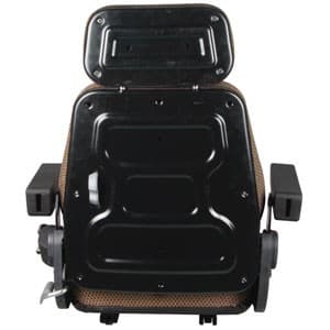 F10ST2025 - Seat, F10 Series, Slide Track, Brown Checkered Cloth - Thumbnail 4