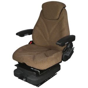 F20A5010 - Seat, F20 Series, Low Pro Air Suspension, Brown Checkered Cloth