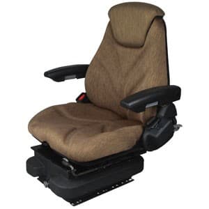 F20A5012 - Seat, F20 Series, Low Pro Air Suspension, Brown Cloth