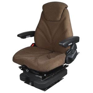 F20A5040 - Seat, F20 Series w/ Isolator, Low Pro Air Suspension, Brown Checkered Cloth