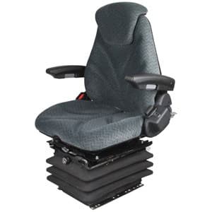 F20A7035 - Seat, F20 Series w/ Isolator, Air Suspension, Gray Cloth