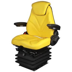 F20A7055 - Seat, F20 Series w/ Isolator, Air Suspension, Yellow Vinyl