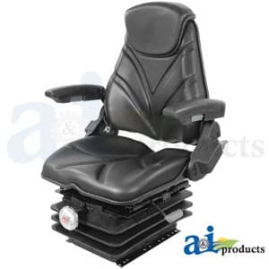 F20M205 - Seat, F20 Series, Mechanical Suspension / Arm Rest / Head Rest / Black Vinyl