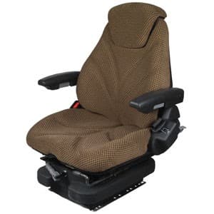 F20M5110 - Seat, F20 Series, Low Pro Mechanical Suspension, Brown Checkered Cloth