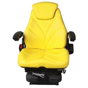 F20M5125 - Seat, F20 Series, Low Pro Mechanical Suspension, Yellow Vinyl - Thumbnail 2