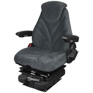 F20M5135 - Seat, F20 Series w/ Isolator, Low Pro Mechanical Suspension, Gray Cloth