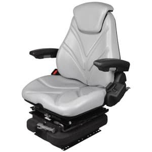 F20M5150 - Seat, F20 Series w/ Isolator, Low Pro Mechanical Suspension, Gray Vinyl