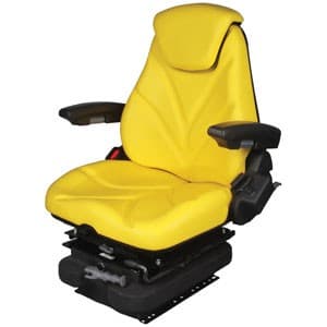F20M5155 - Seat, F20 Series w/ Isolator, Low Pro Mechanical Suspension, Yellow Vinyl