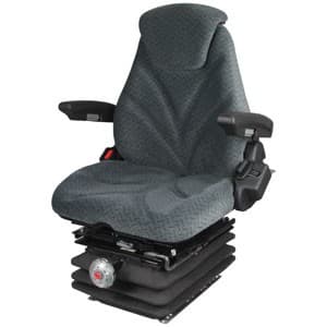 F20M7135 - Seat, F20 Series w/ Isolator, Mechanical Suspension, Gray Cloth