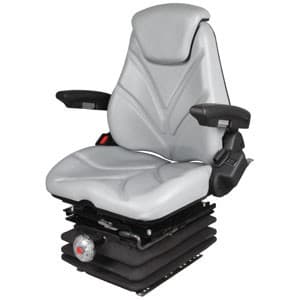F20M7150 - Seat, F20 Series w/ Isolator, Mechanical Suspension, Gray Vinyl