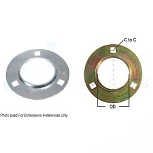 F3Z72-I - Bearing; Re-Lubricatable 3 Bolt W/ Zerk Flange Half - Thumbnail 3