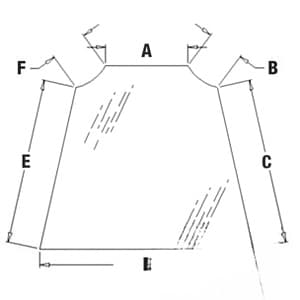 F44623 - Glass, Windshield