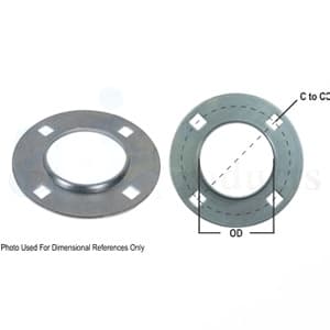F485-I - Bearing; 4 Bolt Round Flange Half