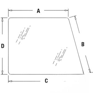 F63307 - Glass, RH Window & Door, Upper