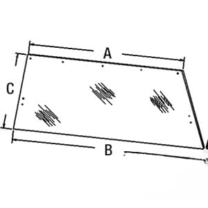 F64517 - Glass, Rear