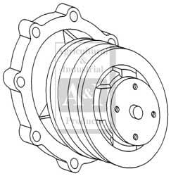 FAPN8A513GG - Pump, Water w/ Single Pulley & Gasket w/o Back Housing - Thumbnail 5