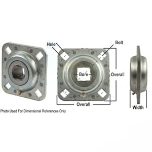 FD211RM-I - Re-Lubricatable Flanged Disc; Square Bore Bearing - Thumbnail 5