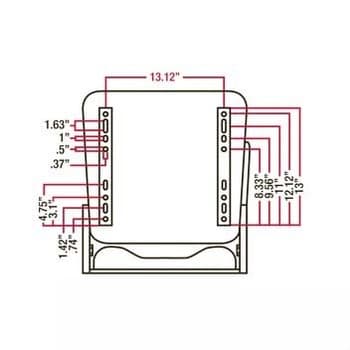FLS322BL - BLK Shock Absorbing Spring Forklift Seat - Thumbnail 5