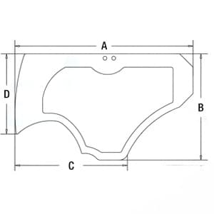 FYA00001499 - Glass, Lower Door