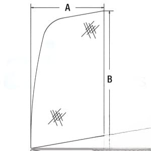 FYA00001500 - Glass, Upper Door Front