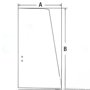 FYA00001501 - Glass, Upper Door Rear
