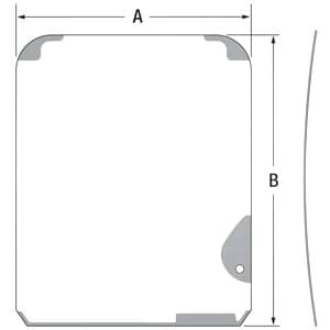 FYA00018907 - Glass, Cab, Upper Front