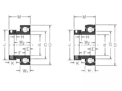 GRA104RRB-I - Bearing, Ball; Spherical W/ Collar, Re-Lubricatable