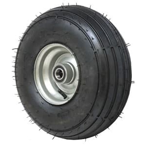 GTS15X6W - -Ribbed Tire 6 Ply Tire & Rim Assembly; 15" X 6.00"-6
