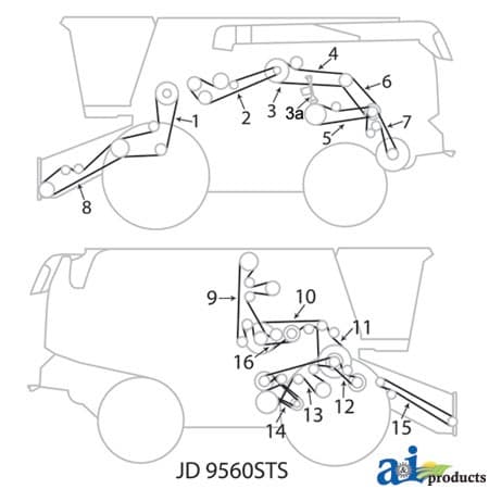 H154723 - Jackshaft Rear RH Belt - Thumbnail 3