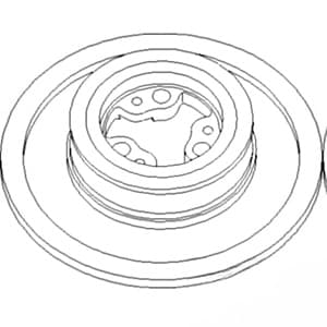 H161051 - Std. Speed Inner; Fan Driver Sheave