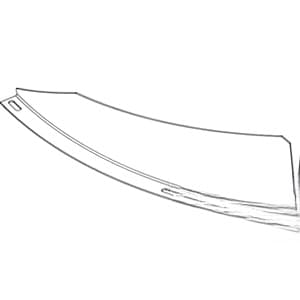 H167319 - Deep (LH) Straw Chopper Vane - Thumbnail 4