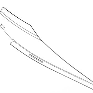 H204777 - No. 4 & 5 (RH) Cupped Straw Chopper Vane - Thumbnail 5