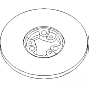 H206016 - Std. Speed Inner; Fan Driver Sheave Half